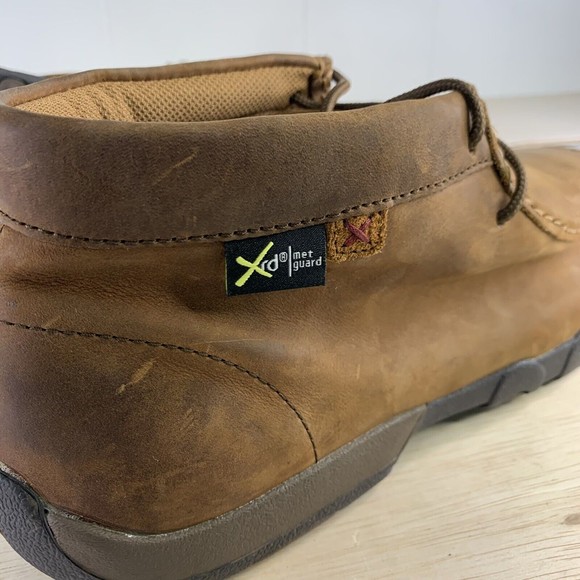 Twisted X Men's Peanut Brown Steel Toe Driving Mocs Shoes MDMSM01 Size 13 - Picture 8 of 10